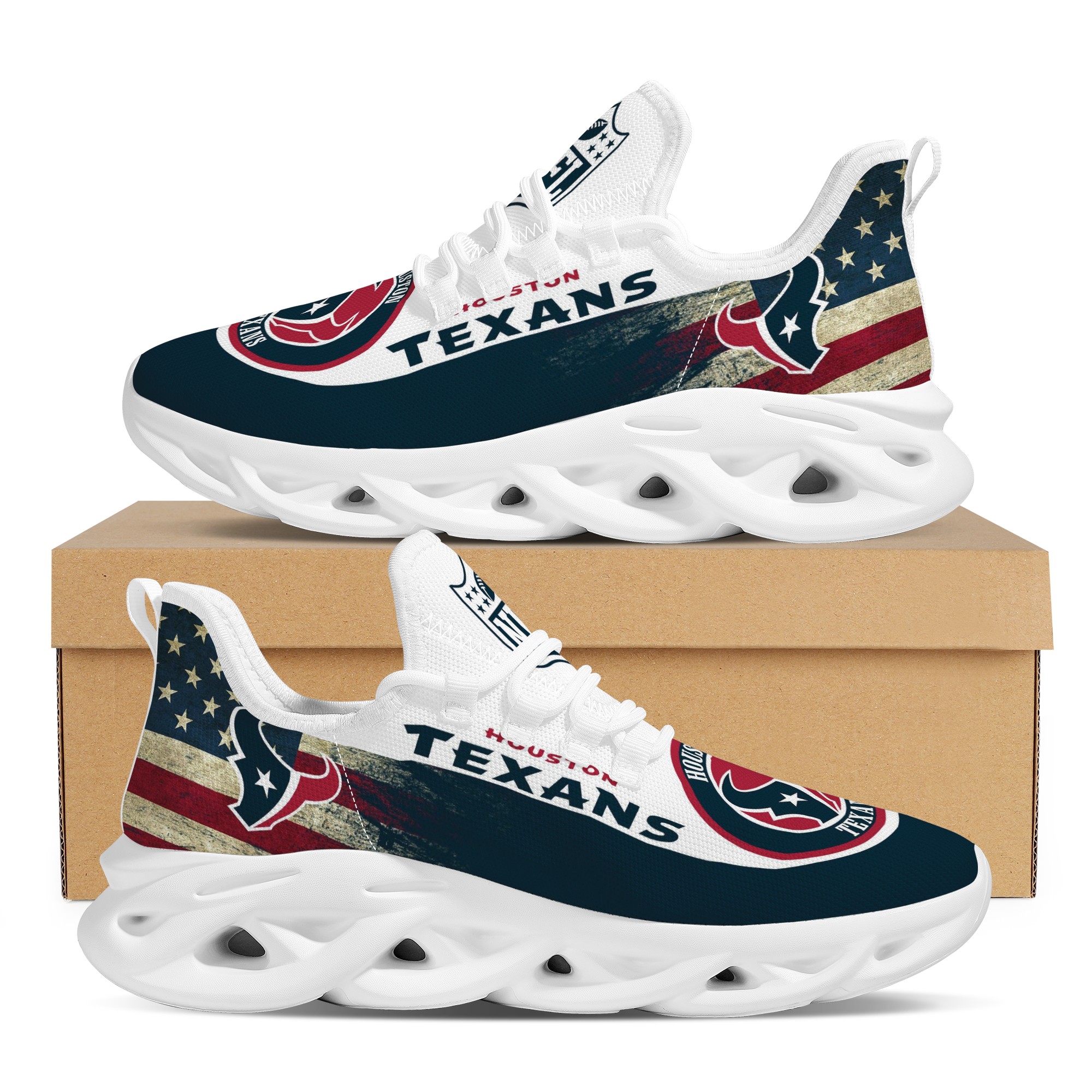 Men's Houston Texans Flex Control Sneakers 004 Men's Houston Texans Flex Control Sneakers 004