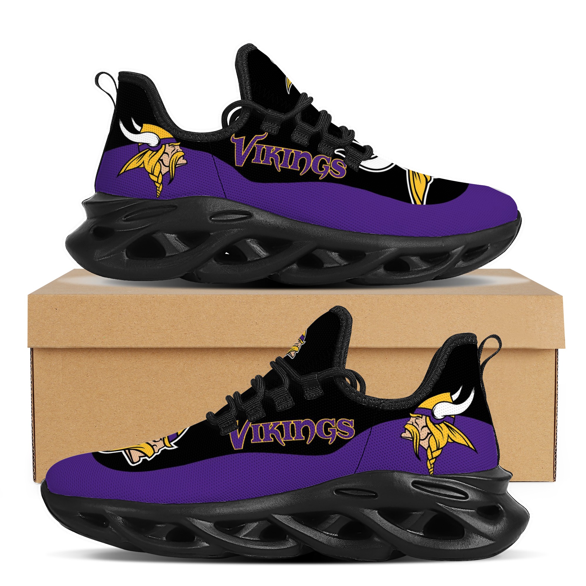 Women's Minnesota Vikings Flex Control Sneakers 001