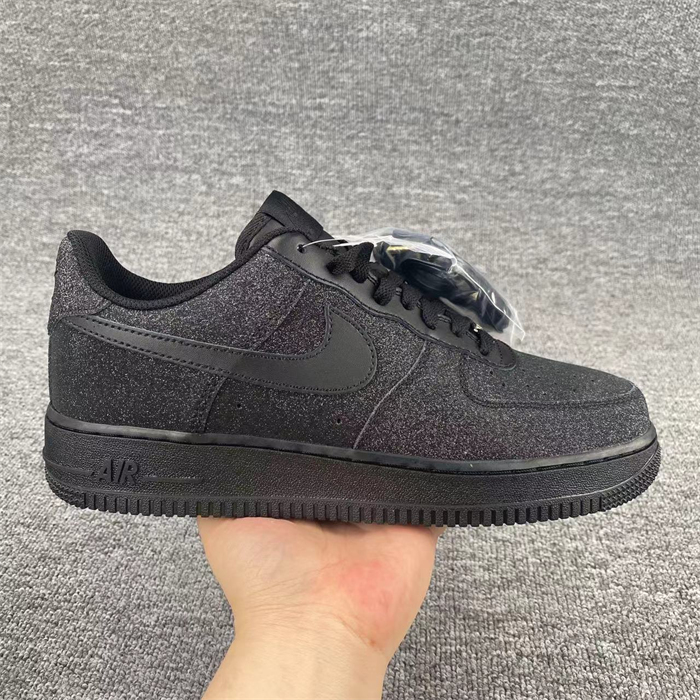 Women's Air Force 1 Black Shoes Top 0266
