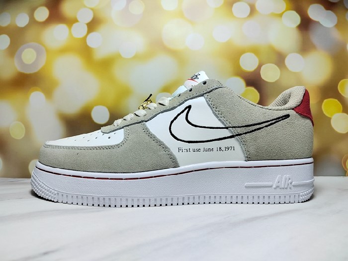 Women's Air Force 1 White/Grey Shoes 0188 Women's Air Force 1 White/Grey Shoes 0188