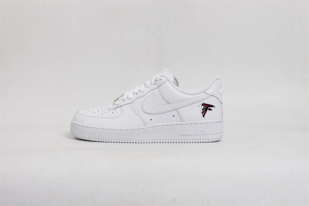 Women's Atlanta Falcons Air Force 1 White Shoes 001