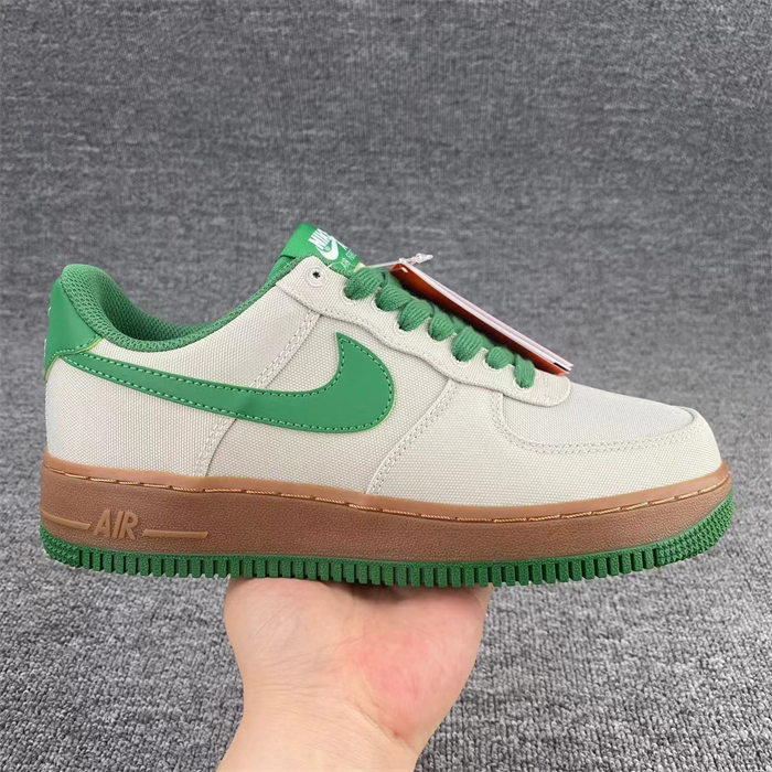 Women's Air Force 1 White/Green Shoes Top  0257