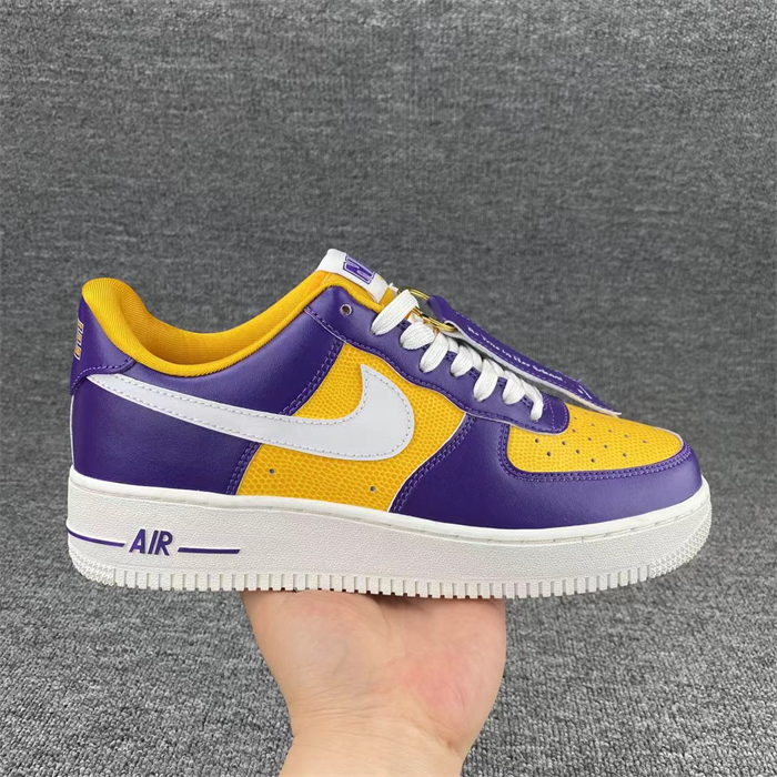 Women's Air Force 1 Purple/Yellow Shoes Top 0283