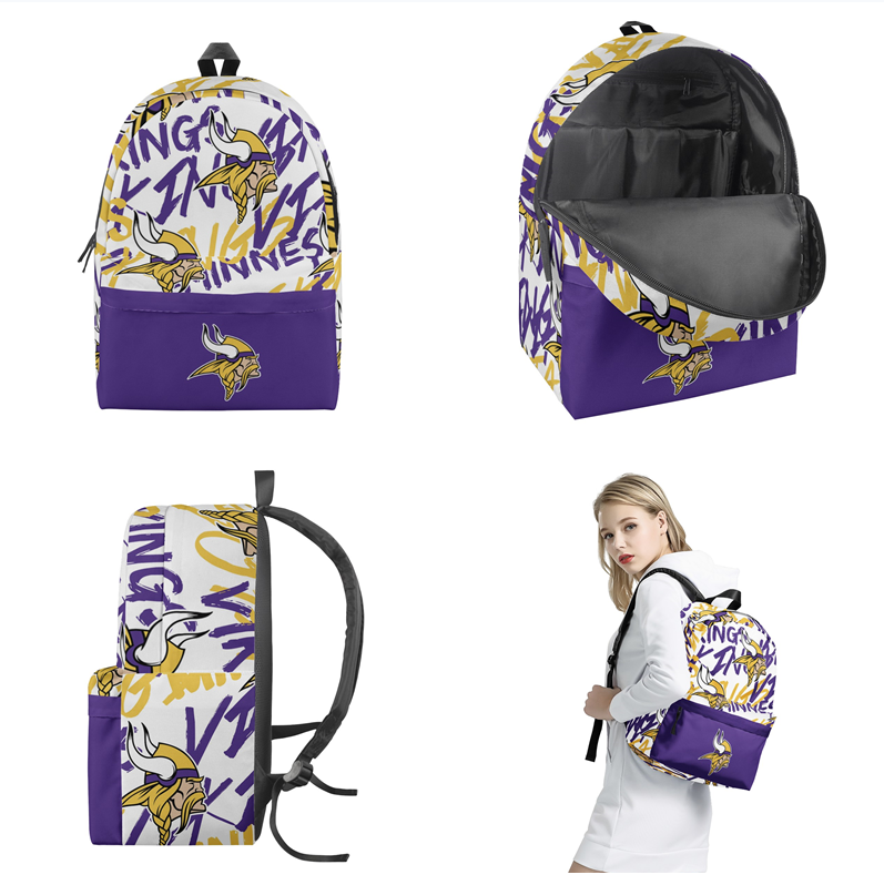 Minnesota Vikings All Over Print  Polyester Backpack 001