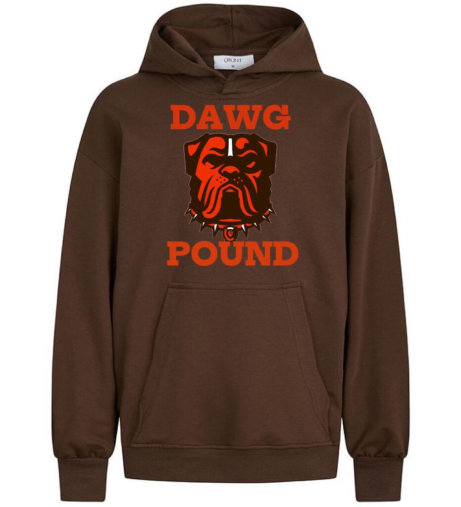 Men's Cleveland Browns Big Logo Brown Pullover Hoodie Men's Cleveland Browns Big Logo Brown Pullover Hoodie