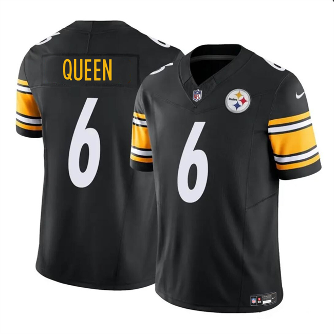 Youth Pittsburgh Steelers #6 Patrick Queen Black F.U.S.E. Vapor Untouchable Limited Stitched Football Jersey Youth Pittsburgh Steelers #6 Patrick Queen Black F.U.S.E. Vapor Untouchable Limited Stitched Football Jersey