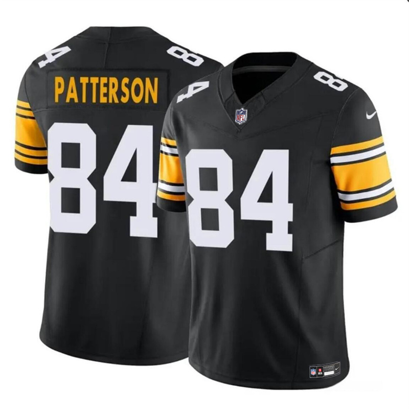 Youth Pittsburgh Steelers #84 Cordarrelle Patterson Black 2024 F.U.S.E. Alternate Vapor Untouchable Limited Stitched Football Jersey Youth Pittsburgh Steelers #84 Cordarrelle Patterson Black 2024 F.U.S.E. Alternate Vapor Untouchable Limited Stitched Football Jersey
