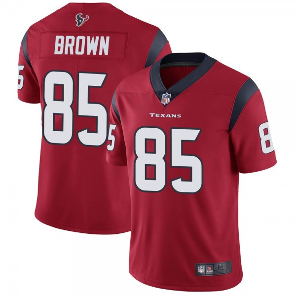 Men's Houston Texans #85 Pharaoh Brown New Red Vapor Untouchable Limited Stitched Jersey Men's Houston Texans #85 Pharaoh Brown New Red Vapor Untouchable Limited Stitched Jersey