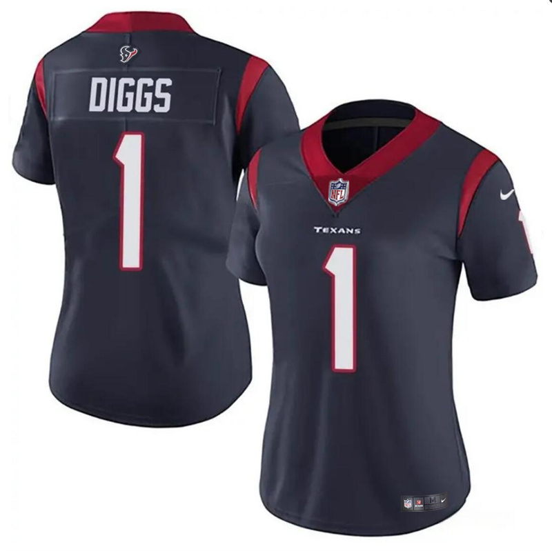 Women's Houston Texans #1 Stefon Diggs Navy Vapor Untouchable Limited Stitched Jersey (Run Small) Women's Houston Texans #1 Stefon Diggs Navy Vapor Untouchable Limited Stitched Jersey (Run Small)