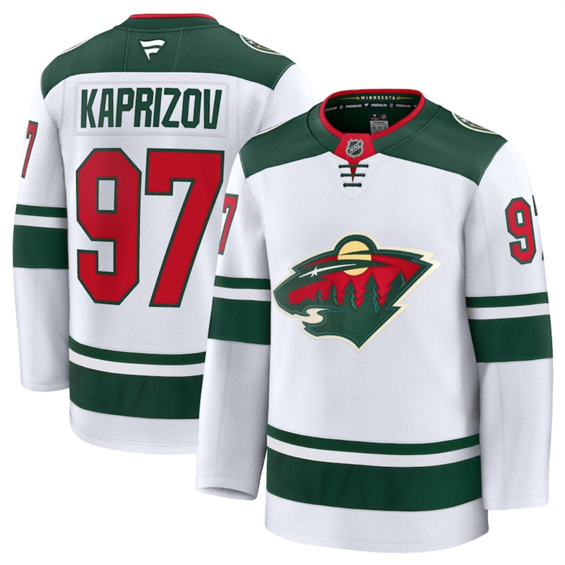Men's Minnesota Wild ACTIVE PLAYER Custom White 2024-25 Stitched Hockey Jersey