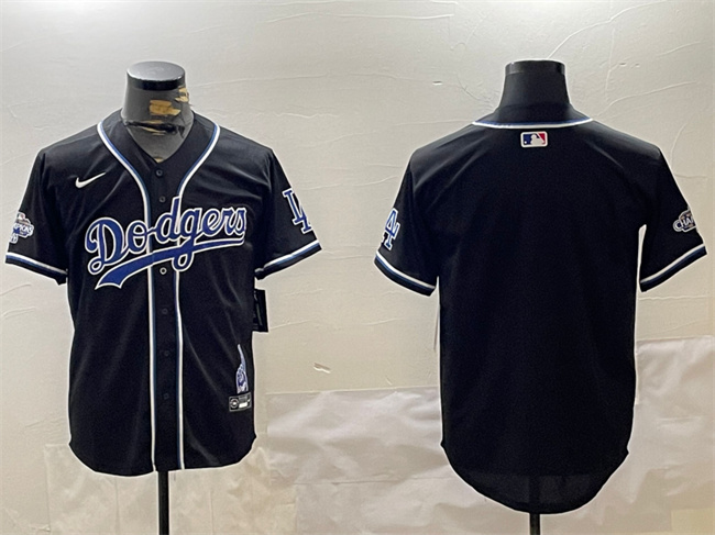 Women's Los Angeles Dodgers Blank Black 2024 World Series Champions Limited Stitched Baseball Jersey(Run Small) Women's Los Angeles Dodgers Blank Black 2024 World Series Champions Limited Stitched Baseball Jersey(Run Small)