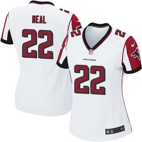 Nike Falcons #22 Keanu Neal White Women's Stitched NFL Elite Jersey Nike Falcons #22 Keanu Neal White Women's Stitched NFL Elite Jersey