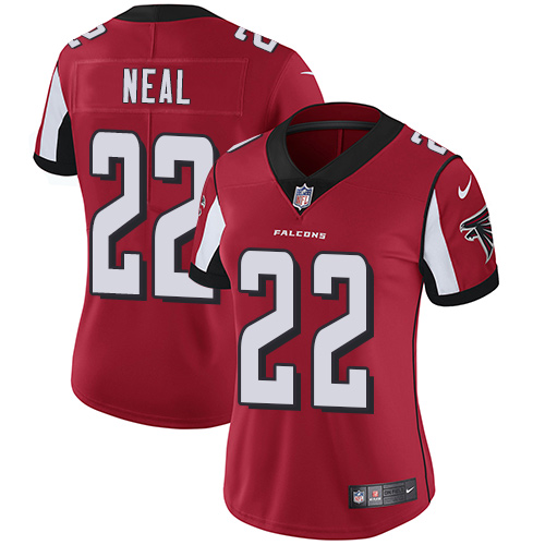 Nike Falcons #22 Keanu Neal Red Team Color Women's Stitched NFL Vapor Untouchable Limited Jersey Nike Falcons #22 Keanu Neal Red Team Color Women's Stitched NFL Vapor Untouchable Limited Jersey