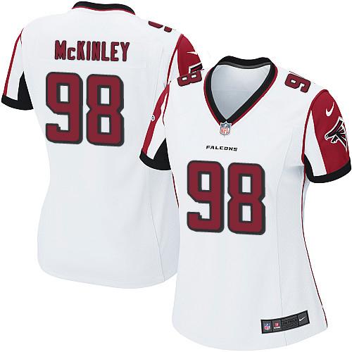 Nike Falcons #98 Takkarist McKinley White Women's Stitched NFL Elite Jersey Nike Falcons #98 Takkarist McKinley White Women's Stitched NFL Elite Jersey