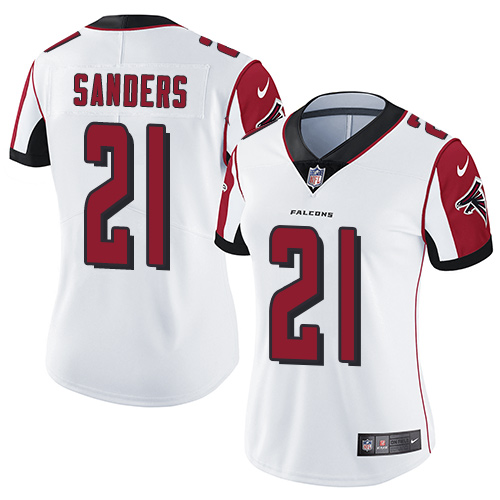 Nike Falcons #21 Deion Sanders White Women's Stitched NFL Vapor Untouchable Limited Jersey Nike Falcons #21 Deion Sanders White Women's Stitched NFL Vapor Untouchable Limited Jersey