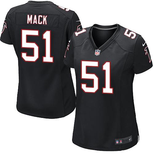 Nike Falcons #51 Alex Mack Black Alternate Women's Stitched NFL Elite Jersey Nike Falcons #51 Alex Mack Black Alternate Women's Stitched NFL Elite Jersey