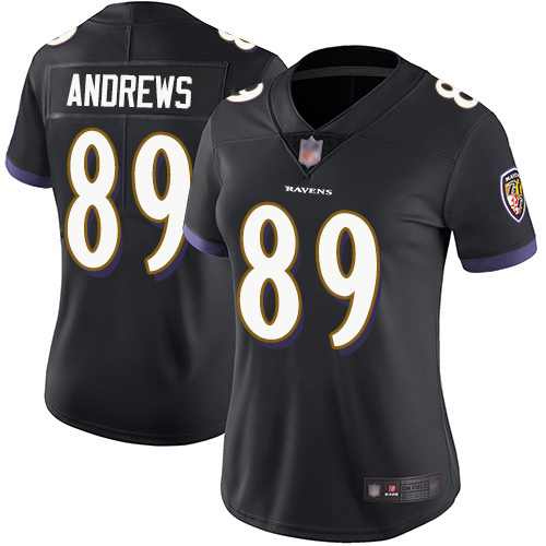 Nike Ravens #89 Mark Andrews Black Alternate Women's Stitched NFL Vapor Untouchable Limited Jersey Nike Ravens #89 Mark Andrews Black Alternate Women's Stitched NFL Vapor Untouchable Limited Jersey