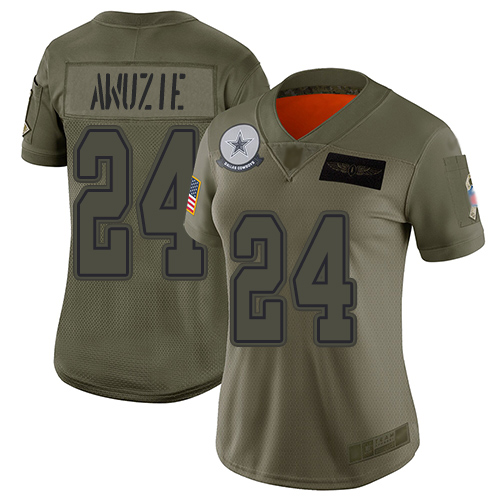 Nike Cowboys #24 Chidobe Awuzie Camo Women's Stitched NFL Limited 2019 Salute to Service Jersey Nike Cowboys #24 Chidobe Awuzie Camo Women's Stitched NFL Limited 2019 Salute to Service Jersey