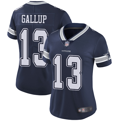 Nike Cowboys #13 Michael Gallup Navy Blue Team Color Women's Stitched NFL Vapor Untouchable Limited Jersey Nike Cowboys #13 Michael Gallup Navy Blue Team Color Women's Stitched NFL Vapor Untouchable Limited Jersey