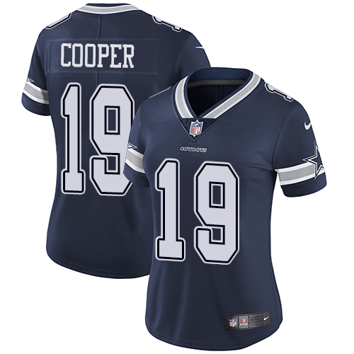 Nike Cowboys #19 Amari Cooper Navy Blue Team Color Women's Stitched NFL Vapor Untouchable Limited Jersey Nike Cowboys #19 Amari Cooper Navy Blue Team Color Women's Stitched NFL Vapor Untouchable Limited Jersey