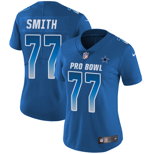 Nike Cowboys #77 Tyron Smith Royal Women's Stitched NFL Limited NFC 2018 Pro Bowl Jersey Nike Cowboys #77 Tyron Smith Royal Women's Stitched NFL Limited NFC 2018 Pro Bowl Jersey