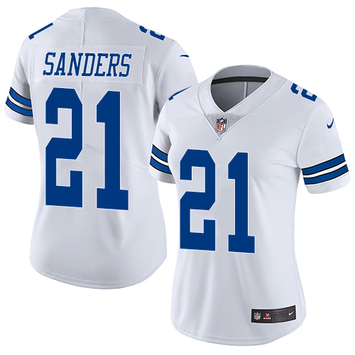 Nike Cowboys #21 Deion Sanders White Women's Stitched NFL Vapor Untouchable Limited Jersey Nike Cowboys #21 Deion Sanders White Women's Stitched NFL Vapor Untouchable Limited Jersey