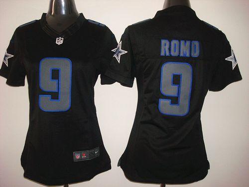 Nike Cowboys #9 Tony Romo Black Impact Women's Stitched NFL Limited Jersey Nike Cowboys #9 Tony Romo Black Impact Women's Stitched NFL Limited Jersey