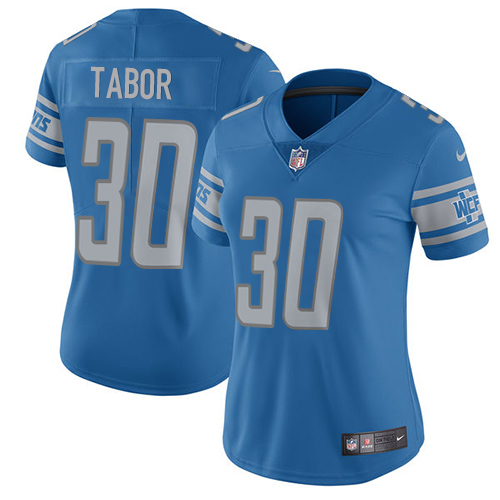 Nike Lions #30 Teez Tabor Light Blue Team Color Women's Stitched NFL Vapor Untouchable Limited Jersey Nike Lions #30 Teez Tabor Light Blue Team Color Women's Stitched NFL Vapor Untouchable Limited Jersey