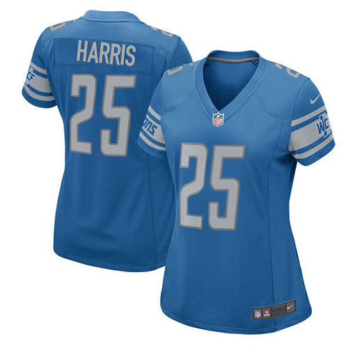 Nike Lions #25 Will Harris Light Blue Team Color Women's Stitched NFL Elite Jersey Nike Lions #25 Will Harris Light Blue Team Color Women's Stitched NFL Elite Jersey