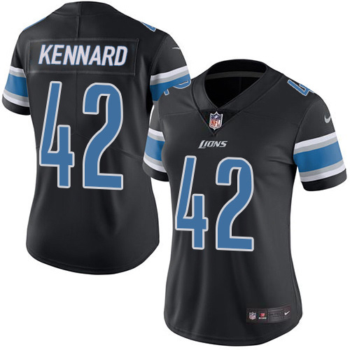 Nike Lions #42 Devon Kennard Black Women's Stitched NFL Limited Rush Jersey Nike Lions #42 Devon Kennard Black Women's Stitched NFL Limited Rush Jersey