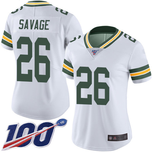 Nike Packers #26 Darnell Savage White Women's Stitched NFL 100th Season Vapor Limited Jersey Nike Packers #26 Darnell Savage White Women's Stitched NFL 100th Season Vapor Limited Jersey