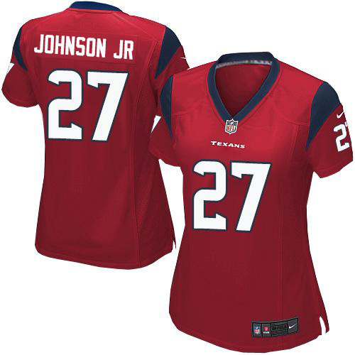 Nike Texans #27 Duke Johnson Jr Red Alternate Women's Stitched NFL Elite Jersey Nike Texans #27 Duke Johnson Jr Red Alternate Women's Stitched NFL Elite Jersey