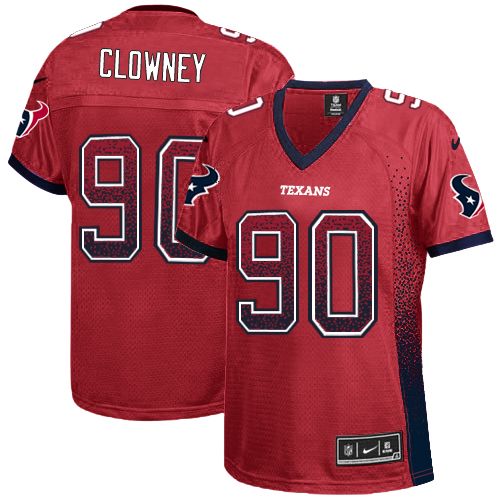 Nike Texans #90 Jadeveon Clowney Red Alternate Women's Stitched NFL Elite Drift Fashion Jersey Nike Texans #90 Jadeveon Clowney Red Alternate Women's Stitched NFL Elite Drift Fashion Jersey