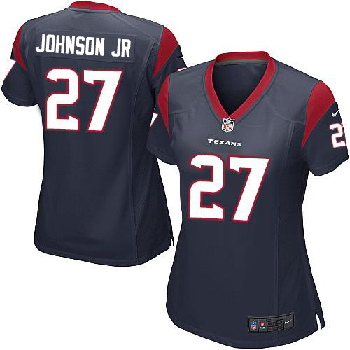 Nike Texans #27 Duke Johnson Jr Navy Blue Team Color Women's Stitched NFL Elite Jersey Nike Texans #27 Duke Johnson Jr Navy Blue Team Color Women's Stitched NFL Elite Jersey