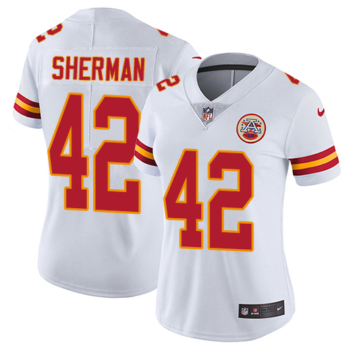Nike Chiefs #42 Anthony Sherman White Women's Stitched NFL Vapor Untouchable Limited Jersey Nike Chiefs #42 Anthony Sherman White Women's Stitched NFL Vapor Untouchable Limited Jersey