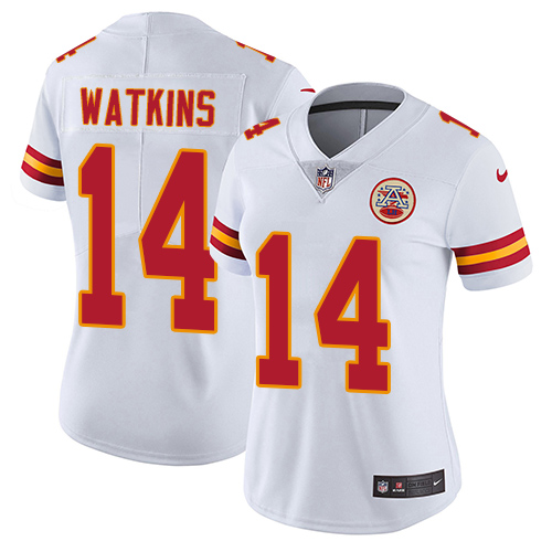 Nike Chiefs #14 Sammy Watkins White Women's Stitched NFL Vapor Untouchable Limited Jersey Nike Chiefs #14 Sammy Watkins White Women's Stitched NFL Vapor Untouchable Limited Jersey