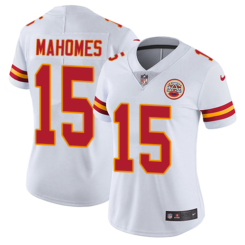 Nike Chiefs #15 Patrick Mahomes White Women's Stitched NFL Vapor Untouchable Limited Jersey Nike Chiefs #15 Patrick Mahomes White Women's Stitched NFL Vapor Untouchable Limited Jersey