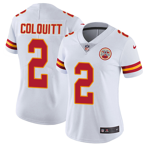 Nike Chiefs #2 Dustin Colquitt White Women's Stitched NFL Vapor Untouchable Limited Jersey Nike Chiefs #2 Dustin Colquitt White Women's Stitched NFL Vapor Untouchable Limited Jersey
