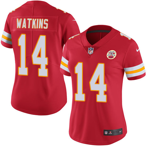 Nike Chiefs #14 Sammy Watkins Red Team Color Women's Stitched NFL Vapor Untouchable Limited Jersey Nike Chiefs #14 Sammy Watkins Red Team Color Women's Stitched NFL Vapor Untouchable Limited Jersey