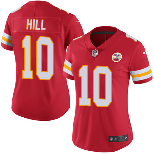 Nike Chiefs #10 Tyreek Hill Red Team Color Women's Stitched NFL Vapor Untouchable Limited Jersey Nike Chiefs #10 Tyreek Hill Red Team Color Women's Stitched NFL Vapor Untouchable Limited Jersey