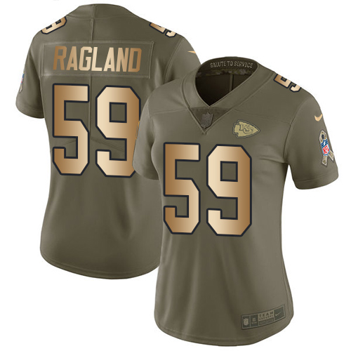 Nike Chiefs #59 Reggie Ragland Olive/Gold Women's Stitched NFL Limited 2017 Salute to Service Jersey Nike Chiefs #59 Reggie Ragland Olive/Gold Women's Stitched NFL Limited 2017 Salute to Service Jersey