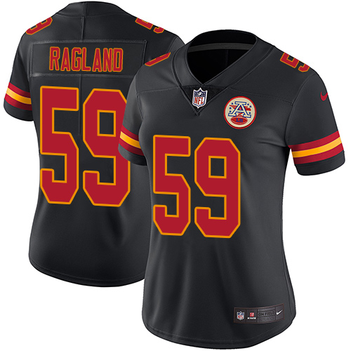 Nike Chiefs #59 Reggie Ragland Black Women's Stitched NFL Limited Rush Jersey Nike Chiefs #59 Reggie Ragland Black Women's Stitched NFL Limited Rush Jersey