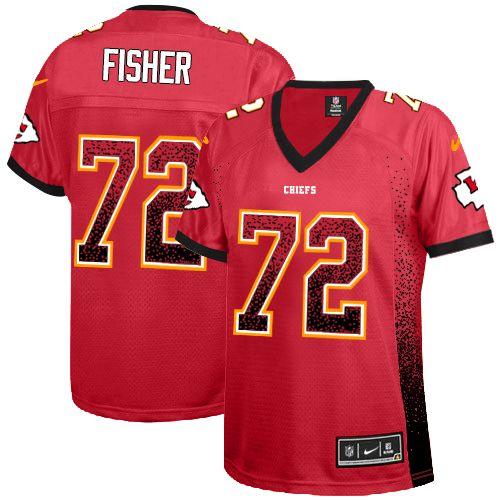 Nike Chiefs #72 Eric Fisher Red Team Color Women's Stitched NFL Elite Drift Fashion Jersey Nike Chiefs #72 Eric Fisher Red Team Color Women's Stitched NFL Elite Drift Fashion Jersey
