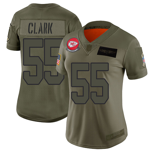 Nike Chiefs #55 Frank Clark Camo Women's Stitched NFL Limited 2019 Salute to Service Jersey Nike Chiefs #55 Frank Clark Camo Women's Stitched NFL Limited 2019 Salute to Service Jersey