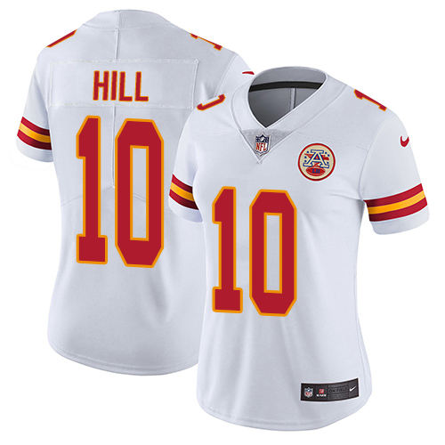 Nike Chiefs #10 Tyreek Hill White Women's Stitched NFL Vapor Untouchable Limited Jersey Nike Chiefs #10 Tyreek Hill White Women's Stitched NFL Vapor Untouchable Limited Jersey