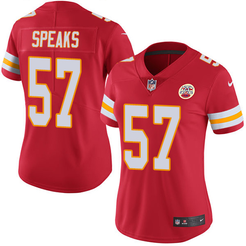 Nike Chiefs #57 Breeland Speaks Red Team Color Women's Stitched NFL Vapor Untouchable Limited Jersey Nike Chiefs #57 Breeland Speaks Red Team Color Women's Stitched NFL Vapor Untouchable Limited Jersey