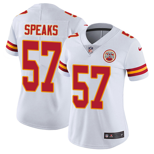 Nike Chiefs #57 Breeland Speaks White Women's Stitched NFL Vapor Untouchable Limited Jersey Nike Chiefs #57 Breeland Speaks White Women's Stitched NFL Vapor Untouchable Limited Jersey