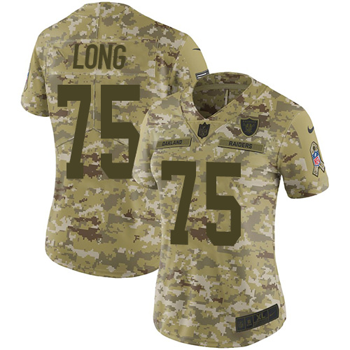 Nike Raiders #75 Howie Long Camo Women's Stitched NFL Limited 2018 Salute to Service Jersey Nike Raiders #75 Howie Long Camo Women's Stitched NFL Limited 2018 Salute to Service Jersey