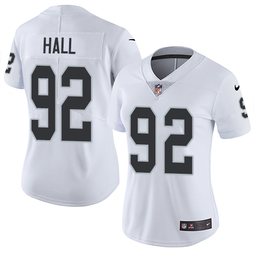 Nike Raiders #92 P.J. Hall White Women's Stitched NFL Vapor Untouchable Limited Jersey Nike Raiders #92 P.J. Hall White Women's Stitched NFL Vapor Untouchable Limited Jersey