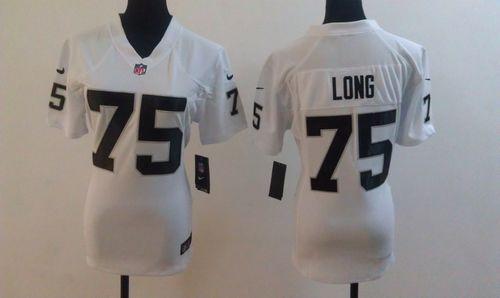 Nike Raiders #75 Howie Long White Women's Stitched NFL Elite Jersey Nike Raiders #75 Howie Long White Women's Stitched NFL Elite Jersey